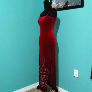 Vintage 90’s Red Velvet gown